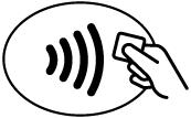 Contactless Payment Symbol for Digital Wallet